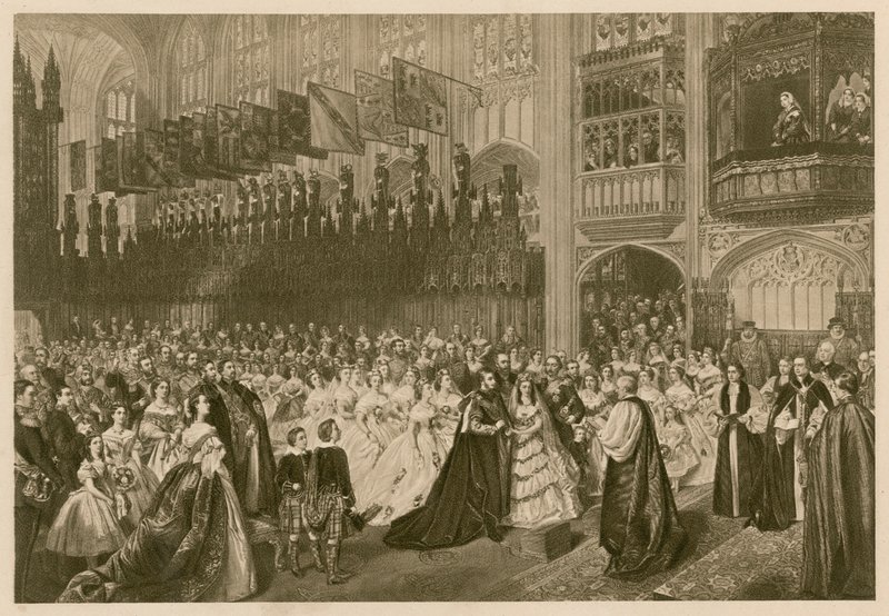 Bröllop mellan prinsen av Wales och prinsessan Alexandra av Danmark, St George
