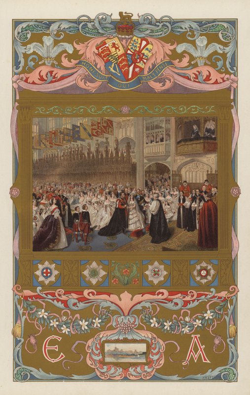 Bröllopet för den blivande kungen Edward VII och drottning Alexandra, i St George