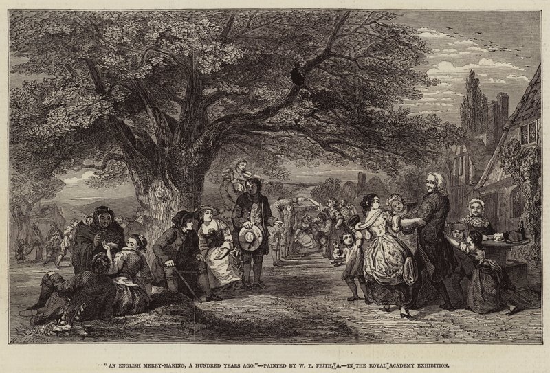 Ett engelskt glädjefirande för hundra år sedan av William Powell Frith