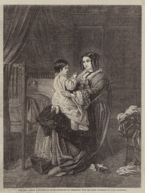 Bed-Time  av William Powell after Frith
