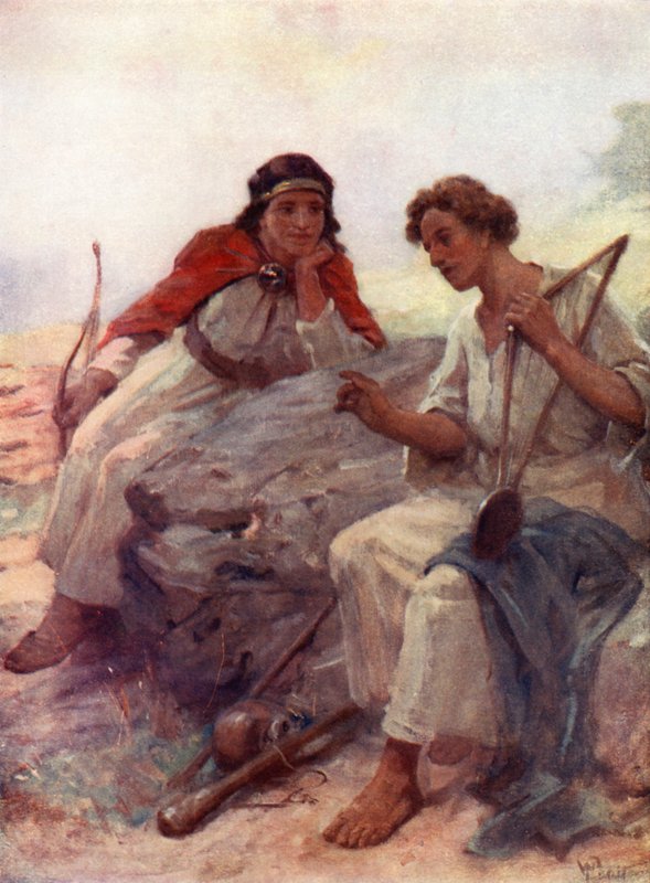 David och Jonathan av William Pratt