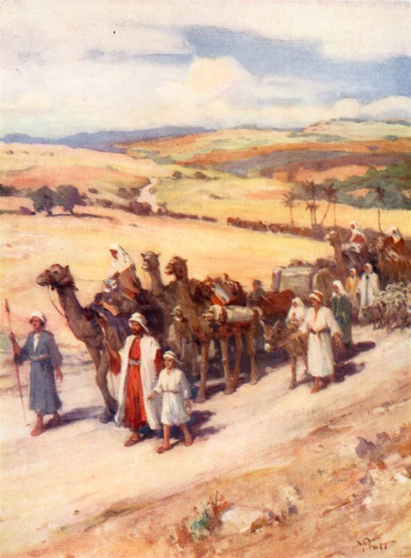 Jakob återvänder till Kanaan, 1 Mosebok xxxi av William Pratt