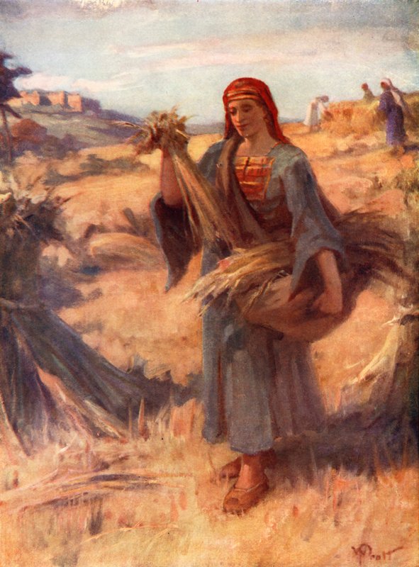 Rut i majsfältet, Rut ii, 2 (färglitografi) av William Pratt