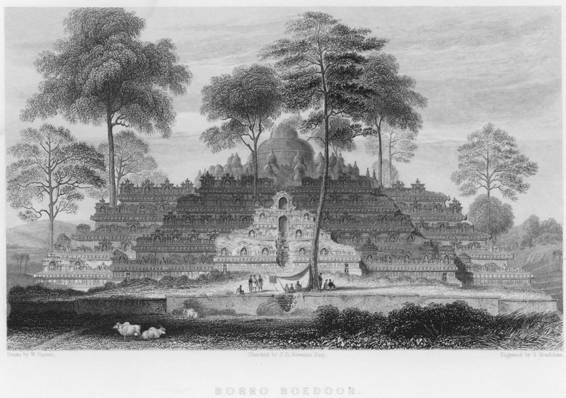 Borro Boedoor (gravyr) av William Purser