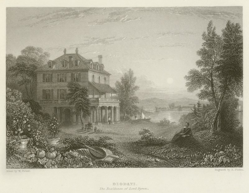 Diodati, Lord Byrons bostad av William Purser