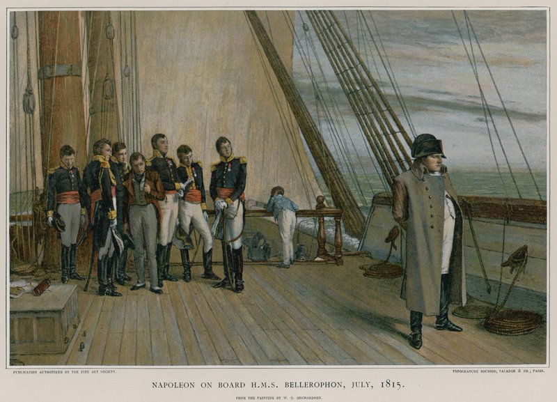 Napoleon ombord på HMS Bellerophon av William Quiller Orchardson