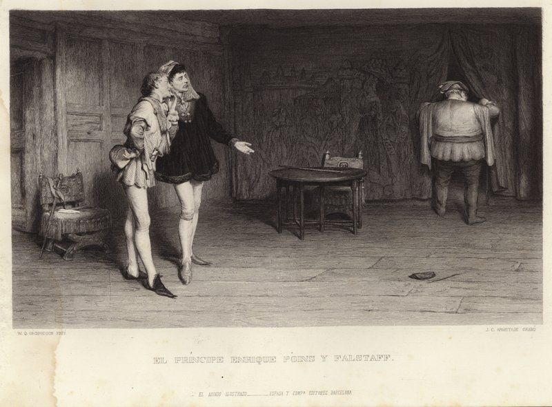 Prins Henrik och Falstaff av William Quiller Orchardson