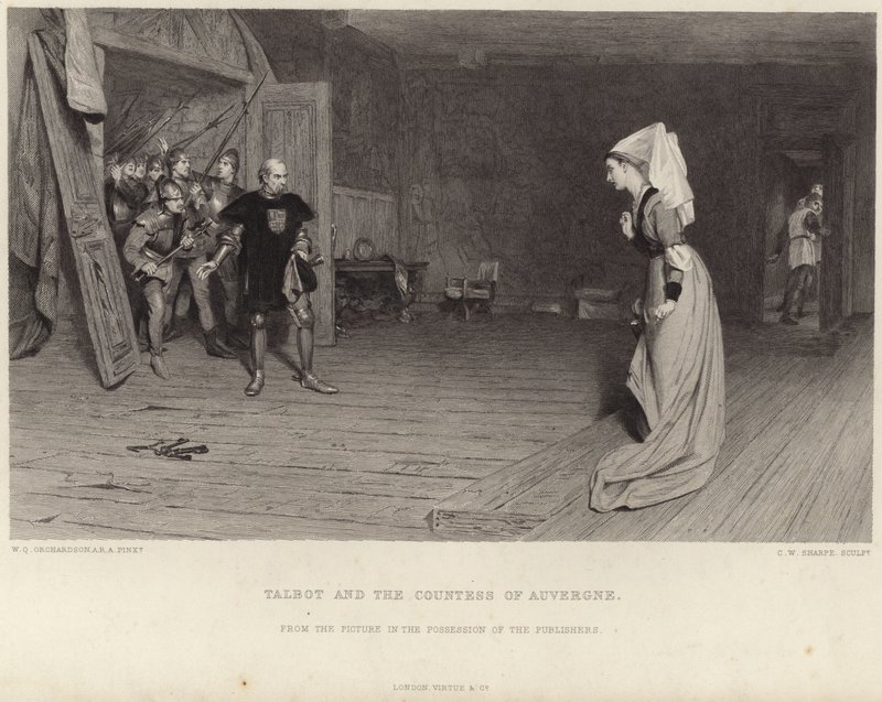Talbot och grevinnan av Auvergne av William Quiller Orchardson