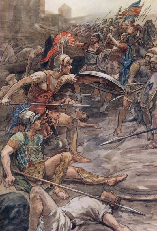 Epaminondas försvarar Pelopidas av William Rainey