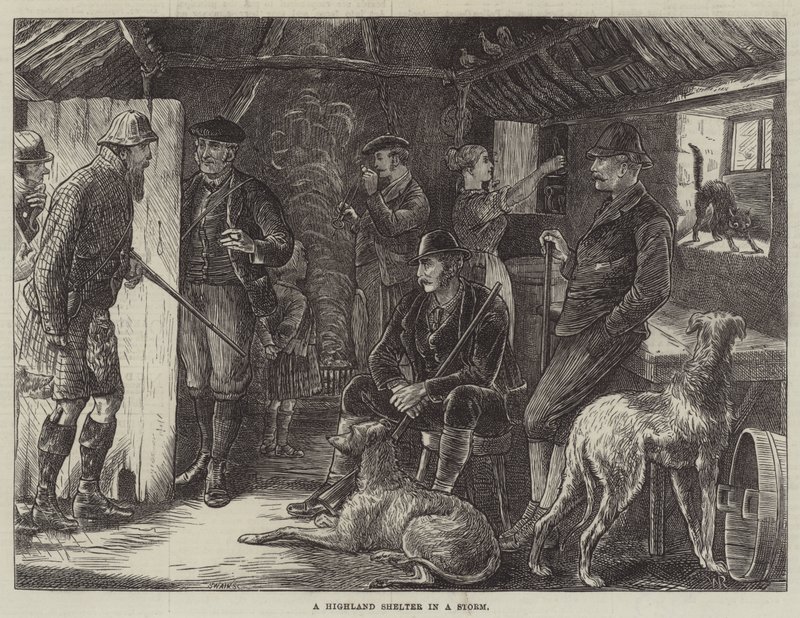 Ett höglandsskydd i en storm av William Ralston