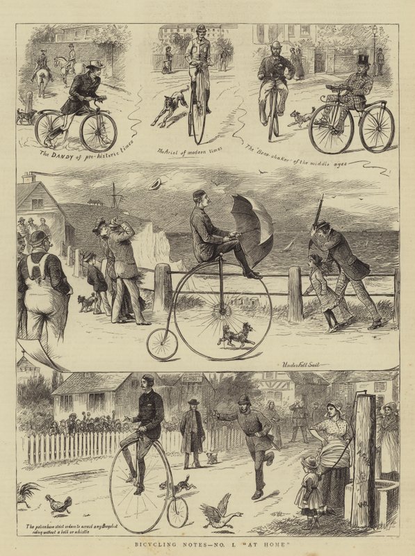 Cykelanteckningar, nej jag, hemma av William Ralston