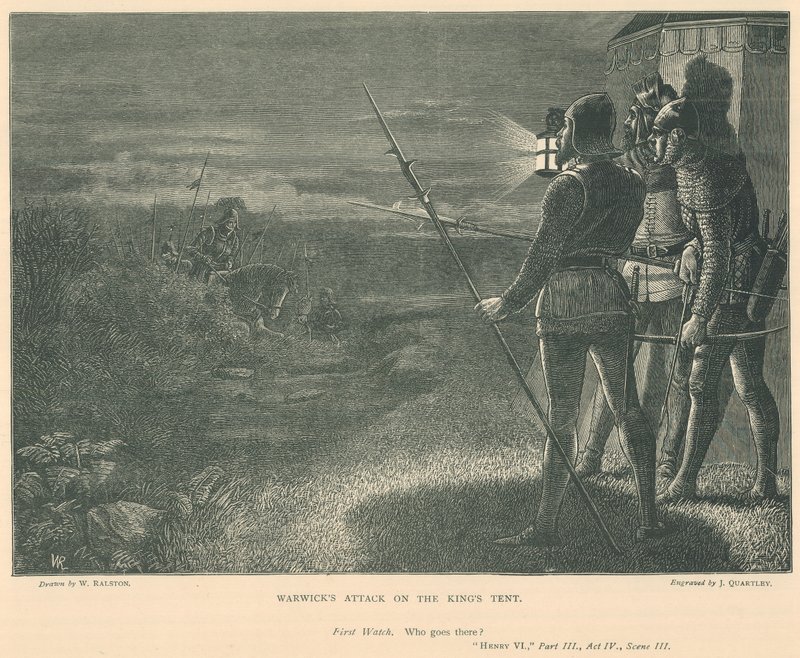 Illustration för kung Henrik VI, del iii av William Ralston