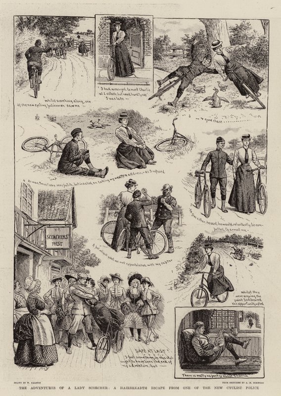 The Adventures of a Lady Scorcher, en hårbreddsflykt från en av de nya cyklistpoliserna av William Ralston