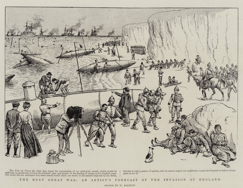 The Next Great War, en konstnärs prognos för invasionen av England av William Ralston