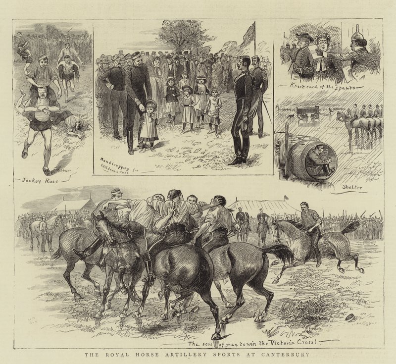 Royal Horse Artillery Sports i Canterbury av William Ralston