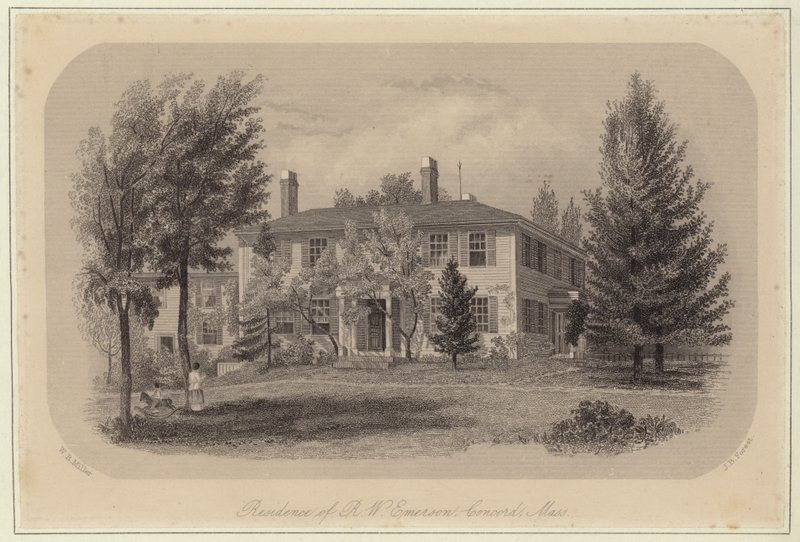 Ralph Waldo Emersons bostad av William Rickarby Miller