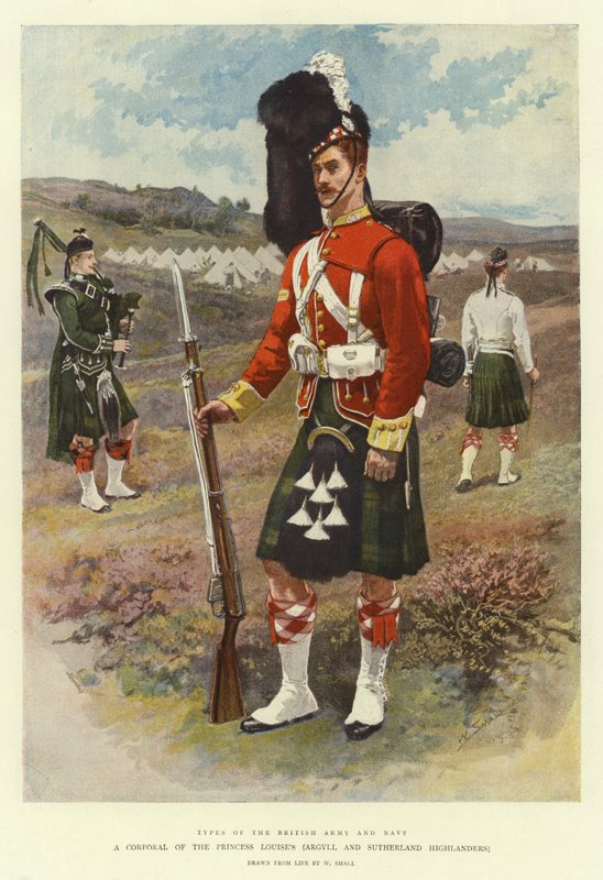 En korpral av prinsessan Louises, Argyll och Sutherland Highlanders av William Small