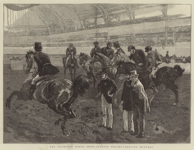Islington Horse Show, dömer viktbärande jägare av William Small