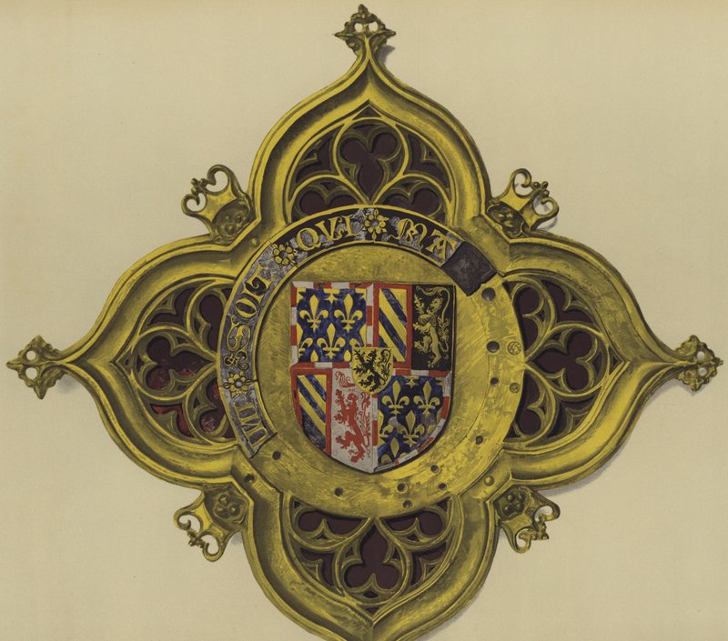 Karl den djärve, hertig av Bourgogne, c 1469-1476-7 (chromolitho) av William St John Hope