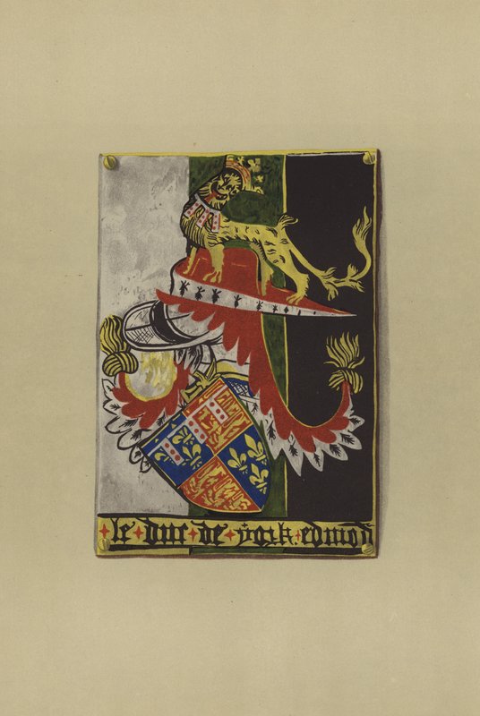 Sir Edmond Plantagenet av Langley, jarl av Cambridge och hertig av York, 1361-1402 (chromolitho) av William St John Hope