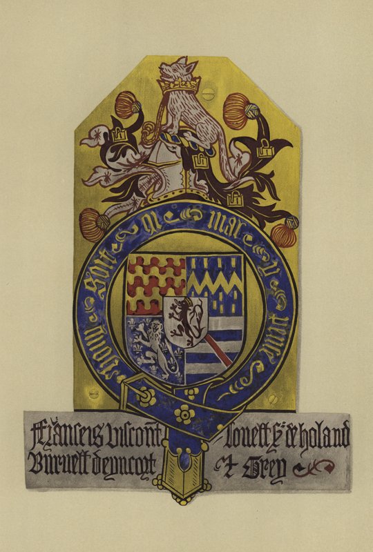 Sir Francis Lovel, greve Lovel av Tichmersh och lord Holand, 1483-1487 (chromolitho) av William St John Hope