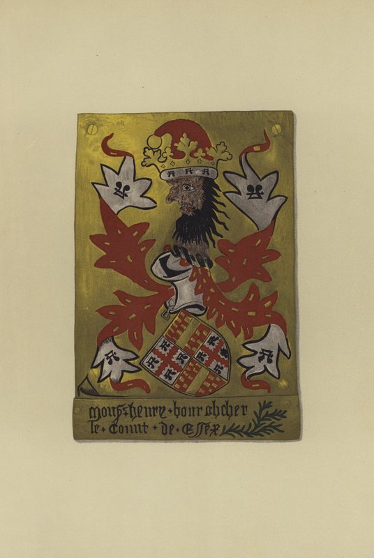 Sir Henry Bourchier, lord Bourchier, greve av Eu och jarl av Essex, 1452-1483 (chromolitho) av William St John Hope