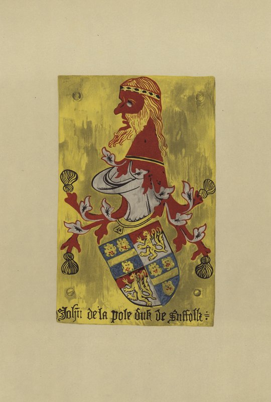 Sir John de la Pole, hertig av Suffolk, c 1472-1491 (chromolitho) av William St John Hope