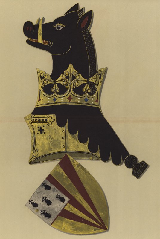 Sir Ralph Bassett, lord Bassett of Drayton, 1368-1390 (chromolitho) av William St John Hope