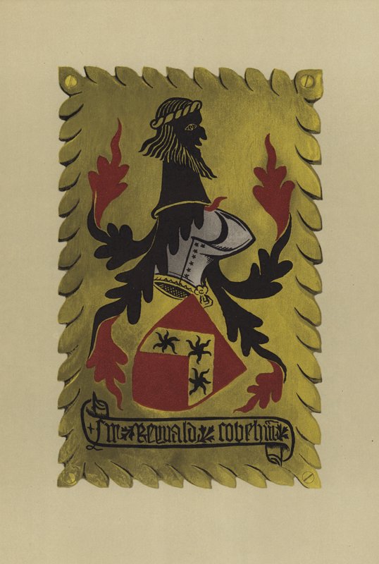 Sir Reginald Cobham, lord Cobham av Sterborough, c 1352-1361 (chromolitho) av William St John Hope