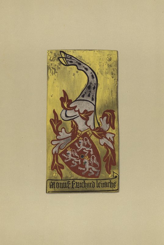 Sir Richard de la Vache, c 1355-1366 (chromolitho) av William St John Hope
