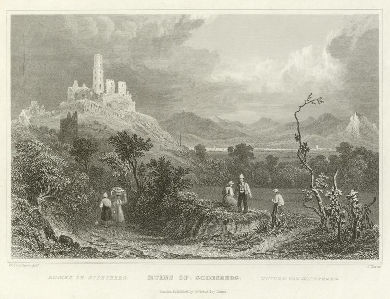 Ruinerna av Godesberg av William Tombleson