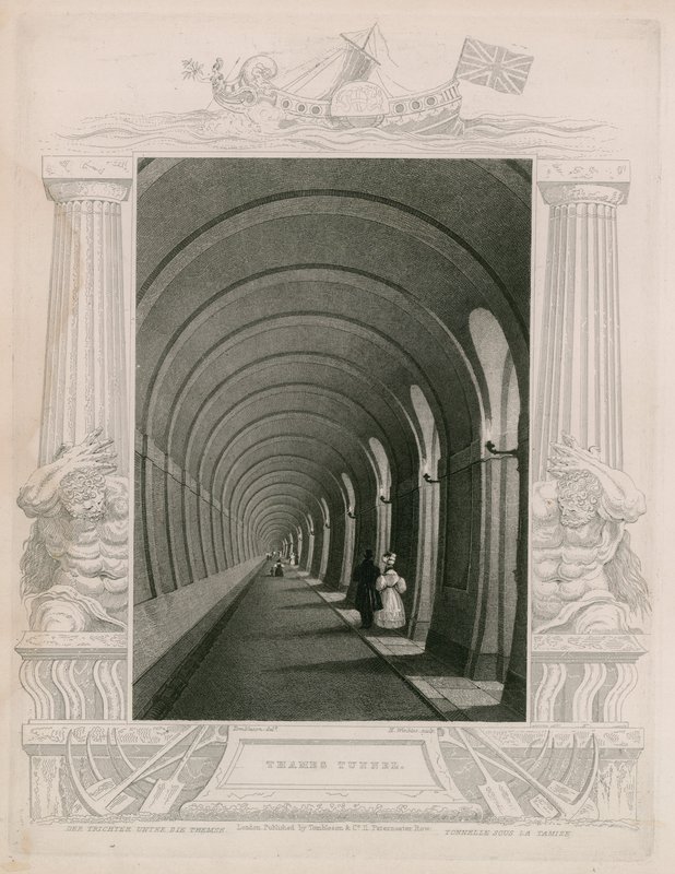 Tunneln i Themsen av William Tombleson