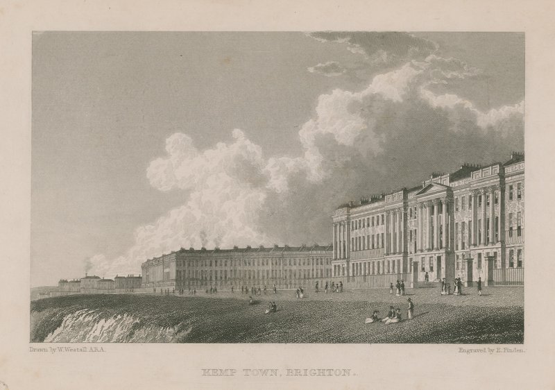 Allmän vy av Kemp Town i Brighton av William Westall