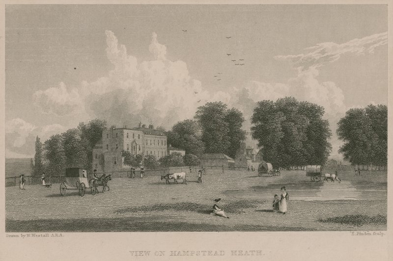 Utsikt över Hampstead Heath av William Westall