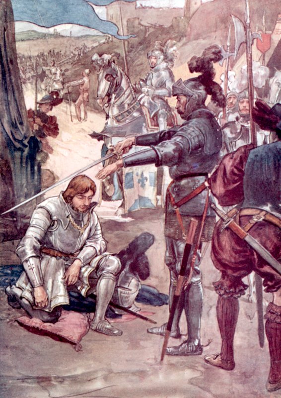 Kung Francis I och Chevalier Bayard av William after Rainey