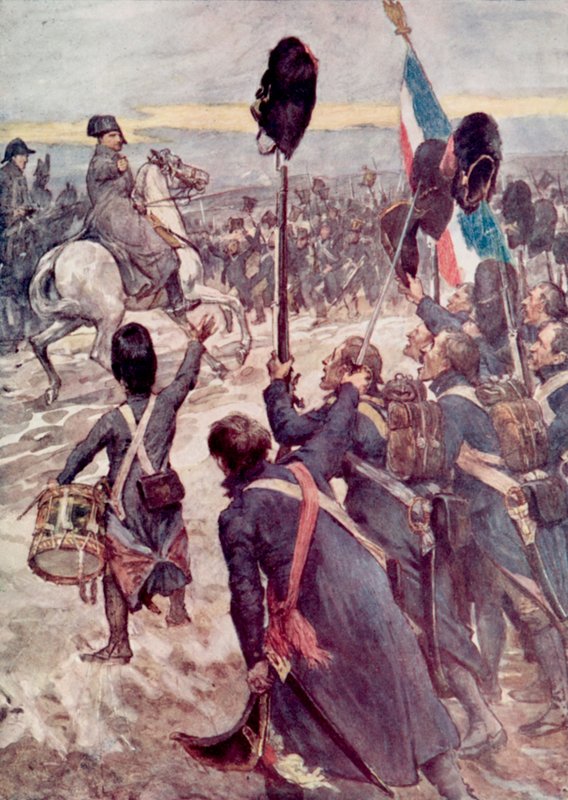 Napoleon i Austerlitz av William after Rainey