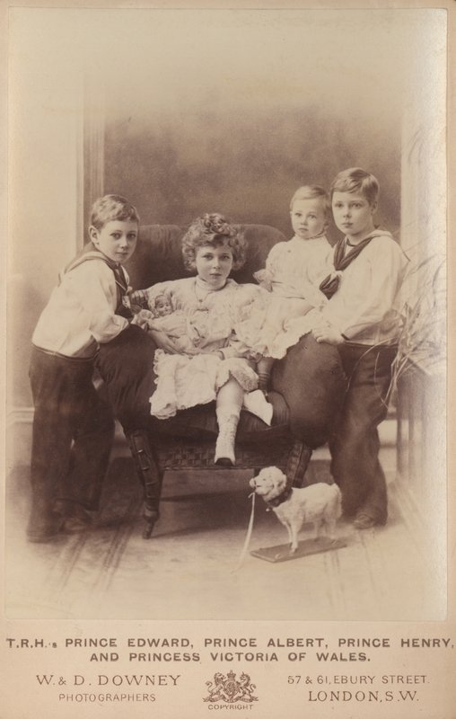 Prins Edward, Prins Albert, Prins Henrik och Prinsessan Victoria av Wales av William and Daniel Downey