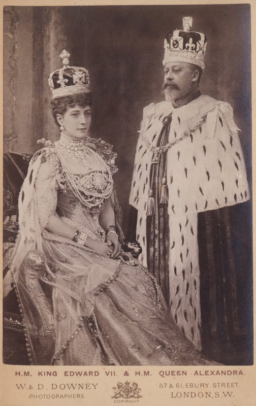 Drottning Alexandra och kung Edward VII av William and Daniel Downey