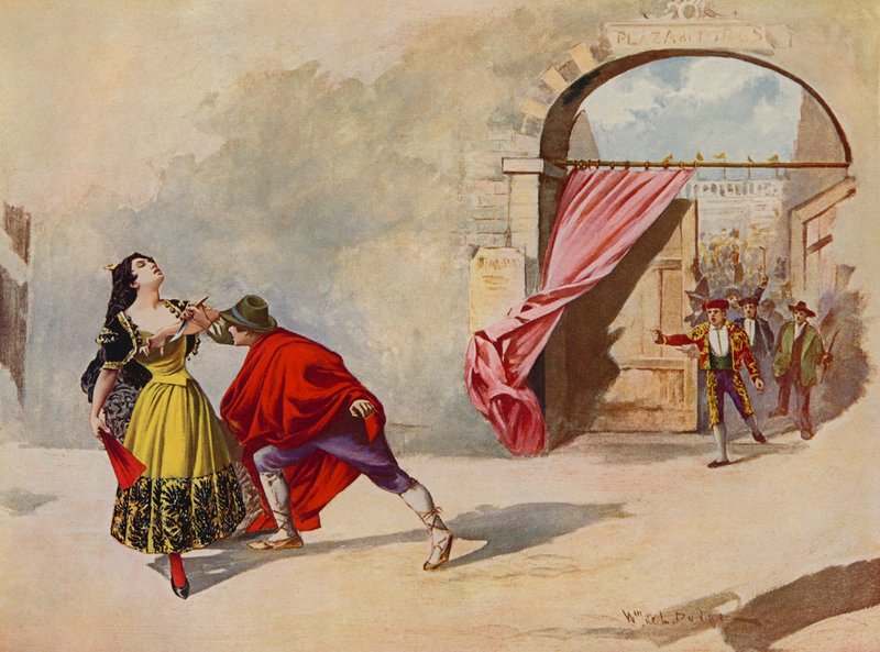 Carmen, akt IV scene iiswed av William de Leftwich Dodge