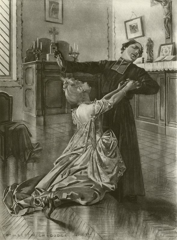 Manon, akt III scen iii (gravyr) av William de Leftwich Dodge