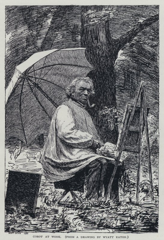 Corot på jobbet av Wyatt Eaton