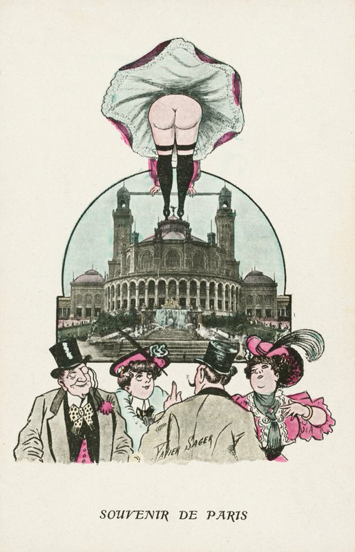Souvenir of Paris (färg litho) av Xavier Sager