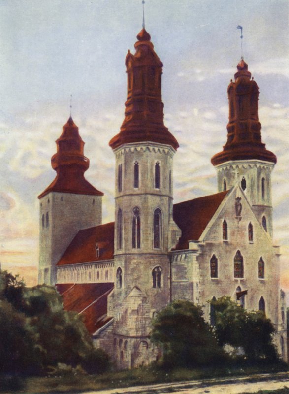 Visby domkyrka, på Gothland av after A. Langfier