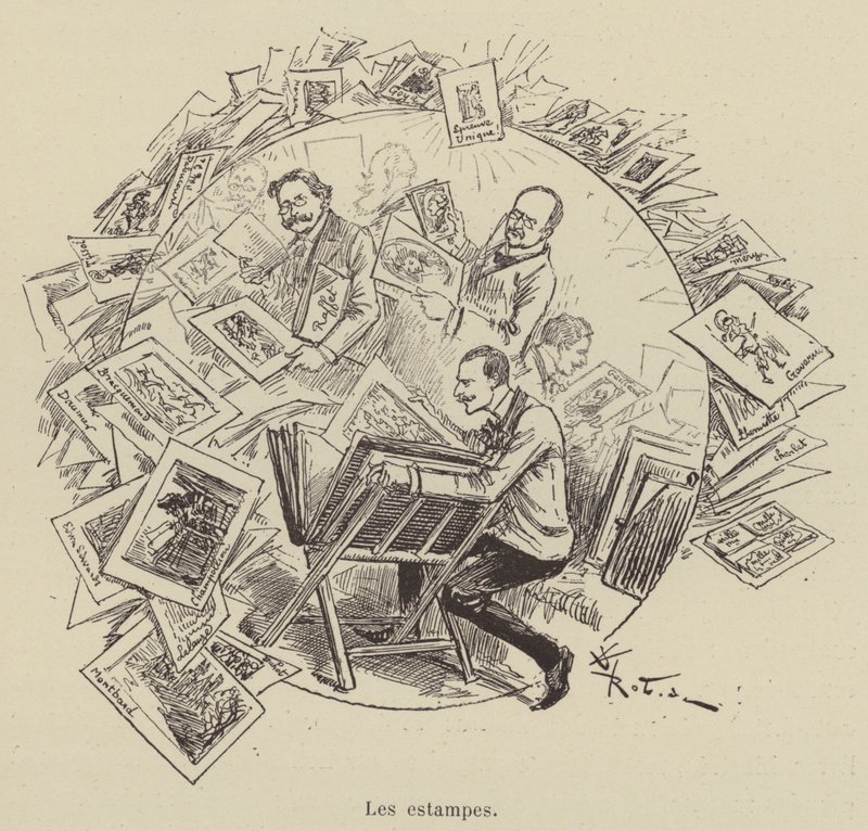 Utskrifterna av after Albert Robida