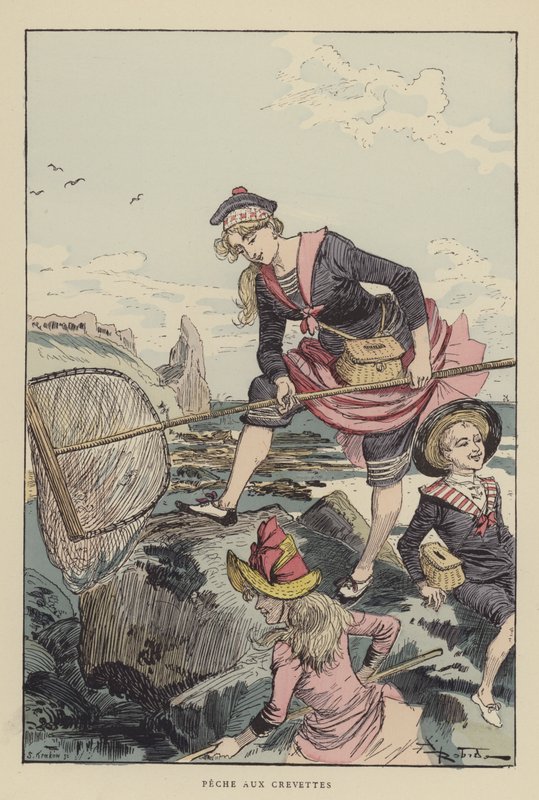 Räkfiske av after Albert Robida