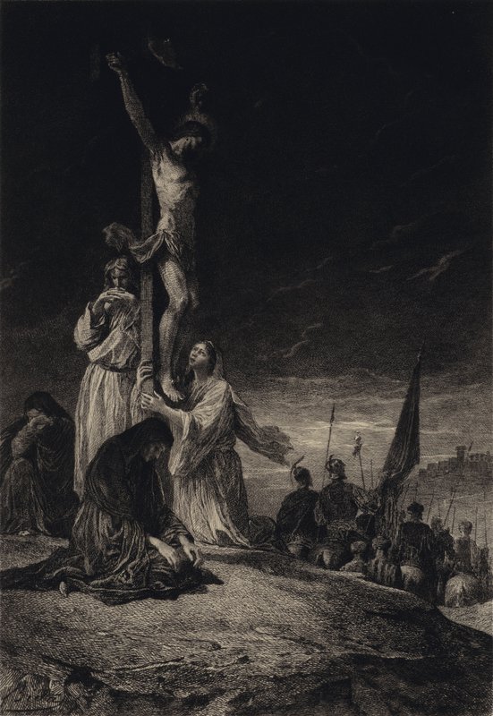 Korsfästelsen av after Albert Robida
