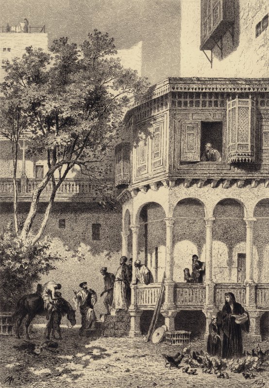 Den barmhärtige samariten av after Albert Robida
