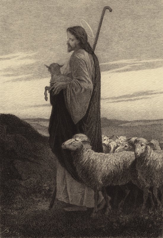 Den gode herden av after Albert Robida