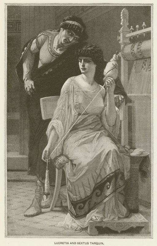 Lucretia och Sextus Tarquin av after Alexandre Cabanel