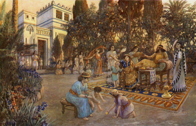 Domestic life in ancient Babylon  av after Amedee Forestier